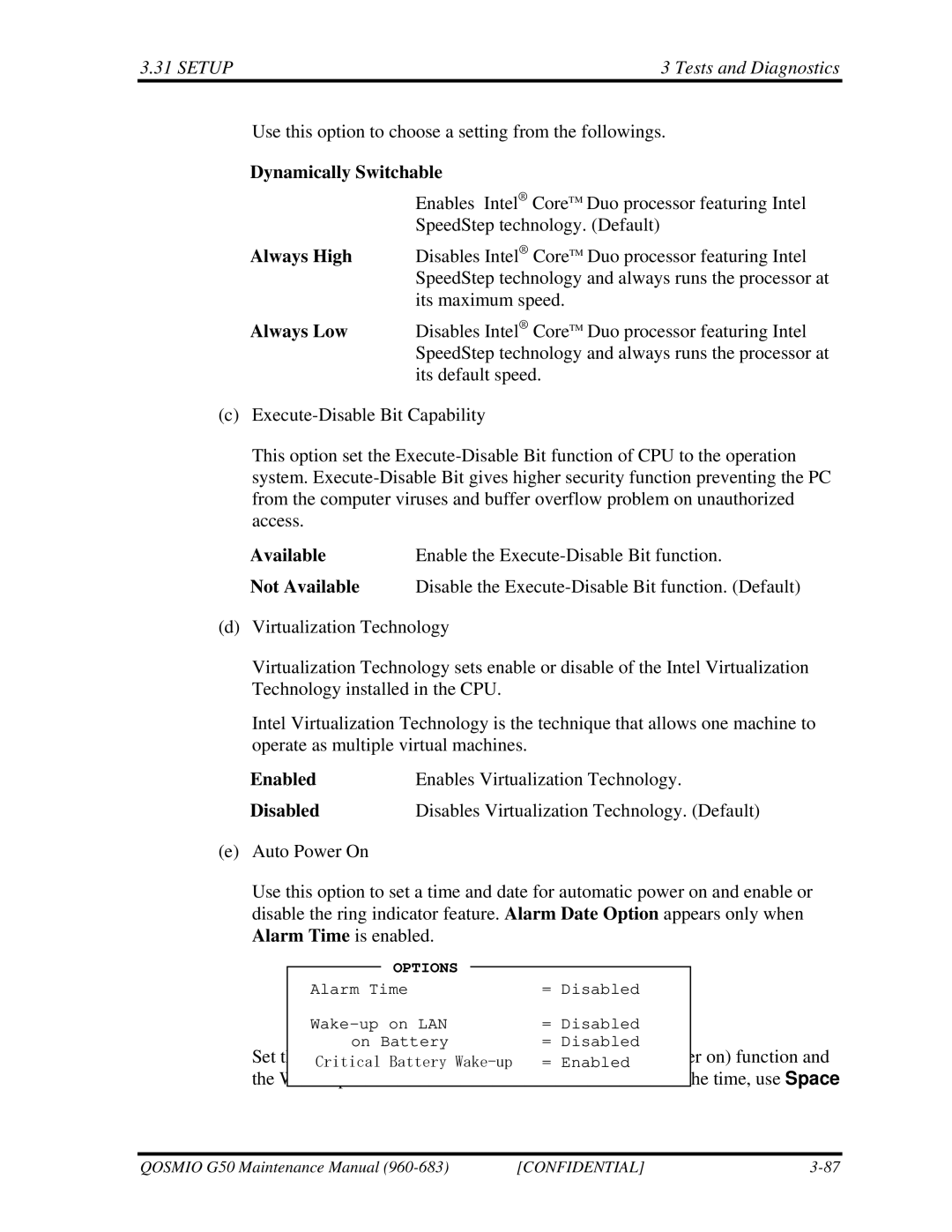 Toshiba G50 manual Dynamically Switchable 