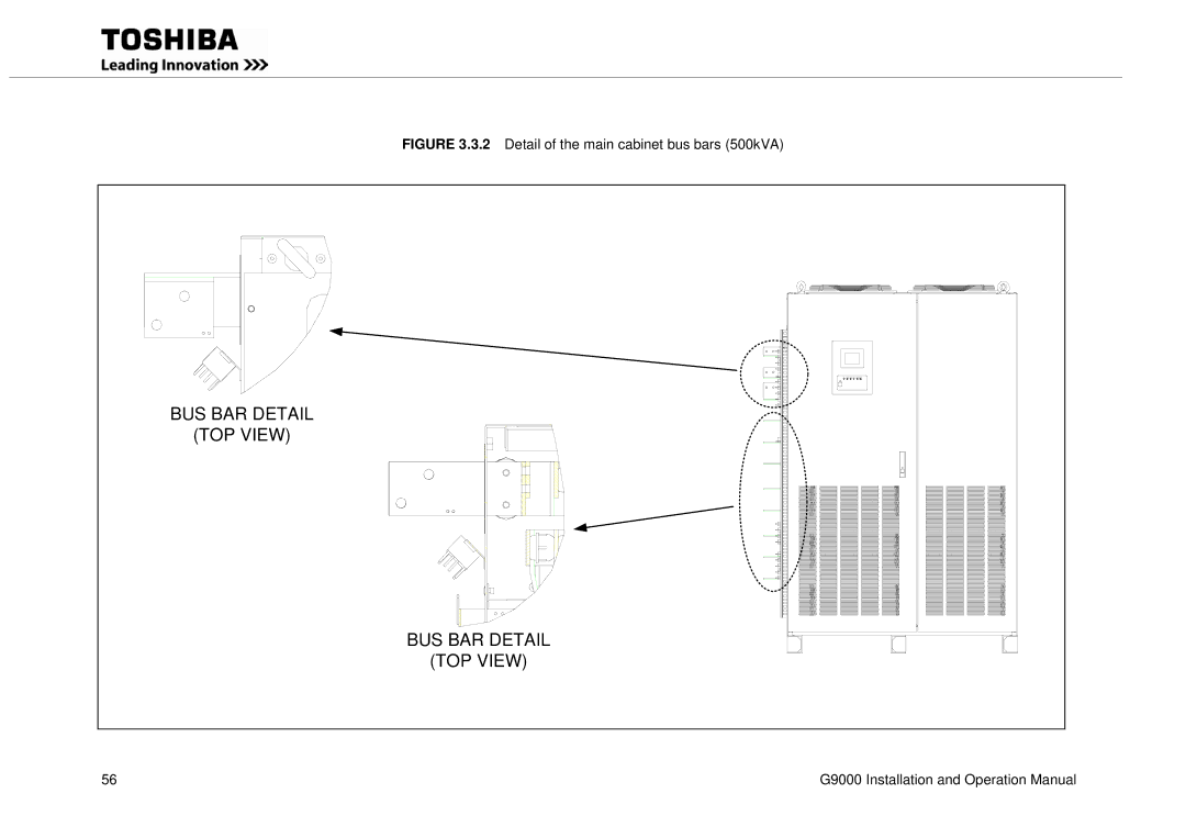 Toshiba G9000 operation manual TOP View 