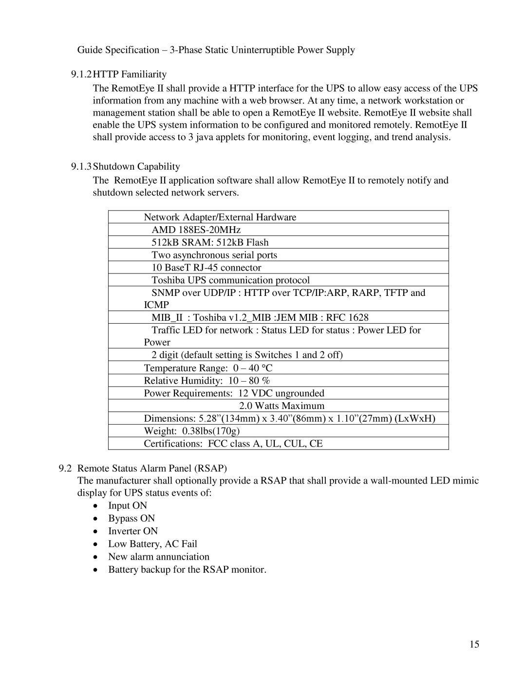 Toshiba G9000 manual Icmp 