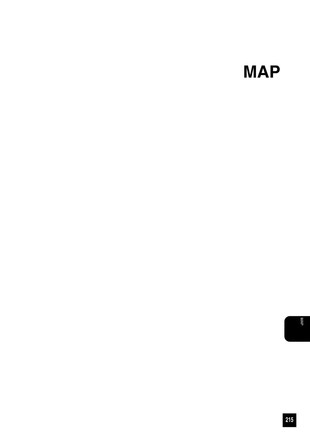 Toshiba GA-1031 manual Map, 215 