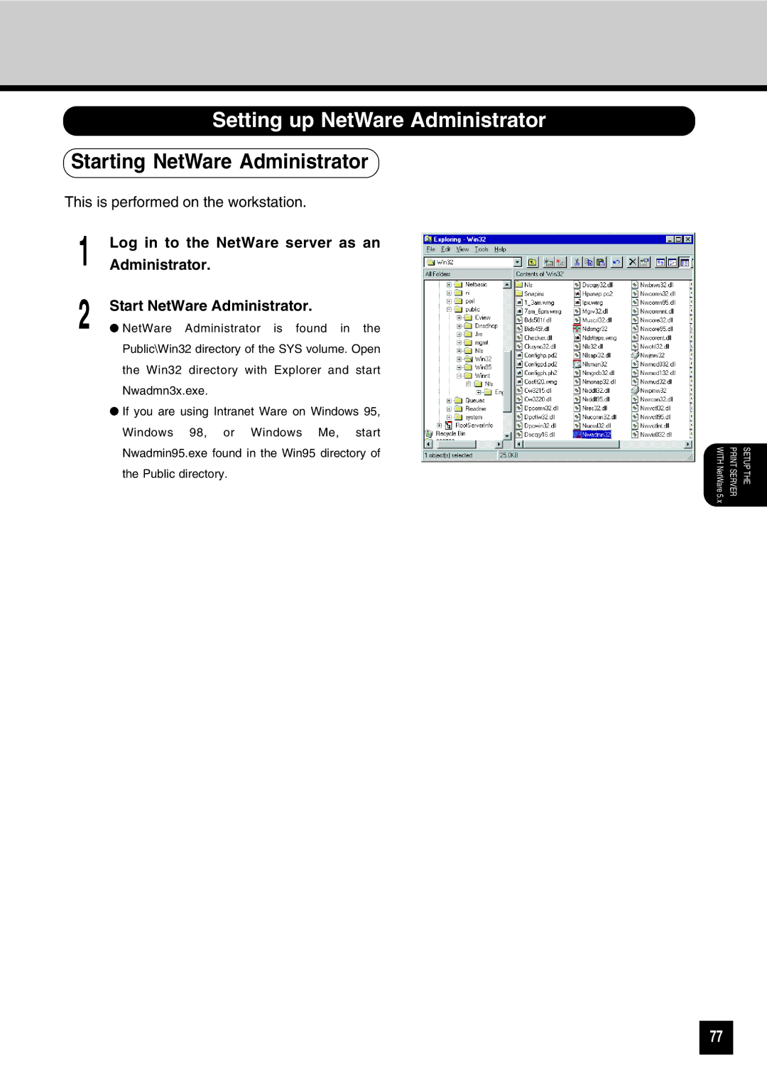 Toshiba GA-1031 manual This is performed on the workstation 