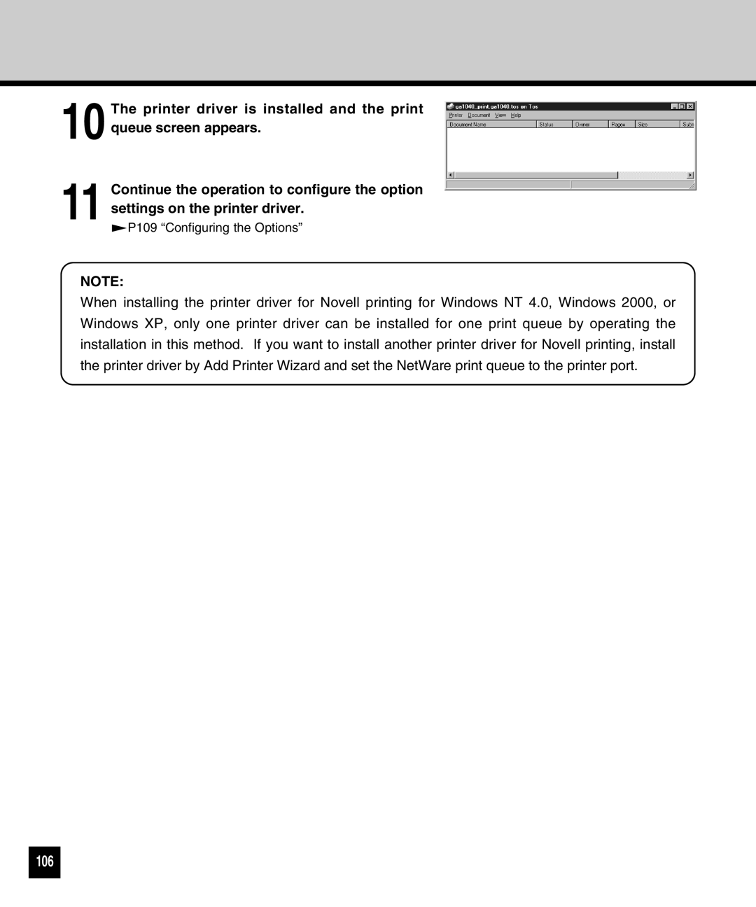 Toshiba GA-1040 manual 106 