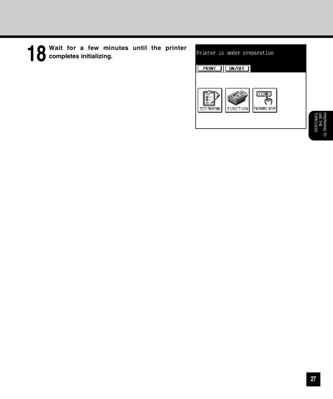 Toshiba GA-1040 manual Topaccess 