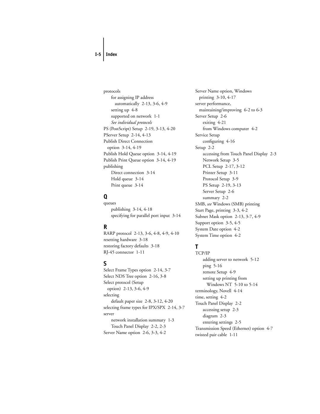 Toshiba GA-1040 manual Tcp/Ip 