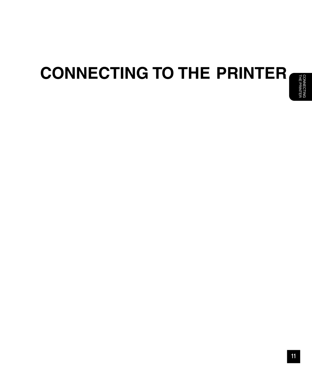 Toshiba GA-1040 manual Connecting To The Printer, Connecting The Printer 