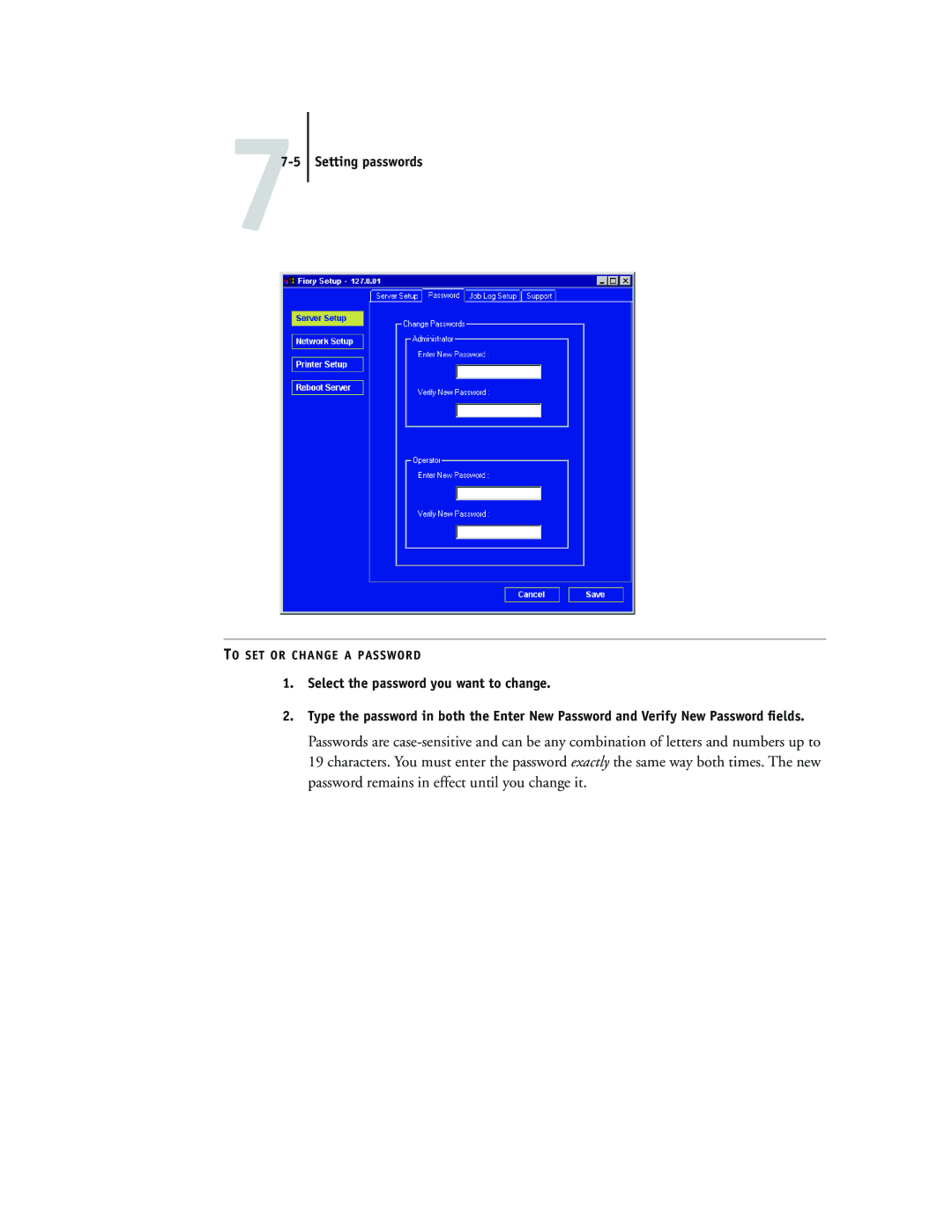 Toshiba GA-1120 manual To SET or Change a Password 