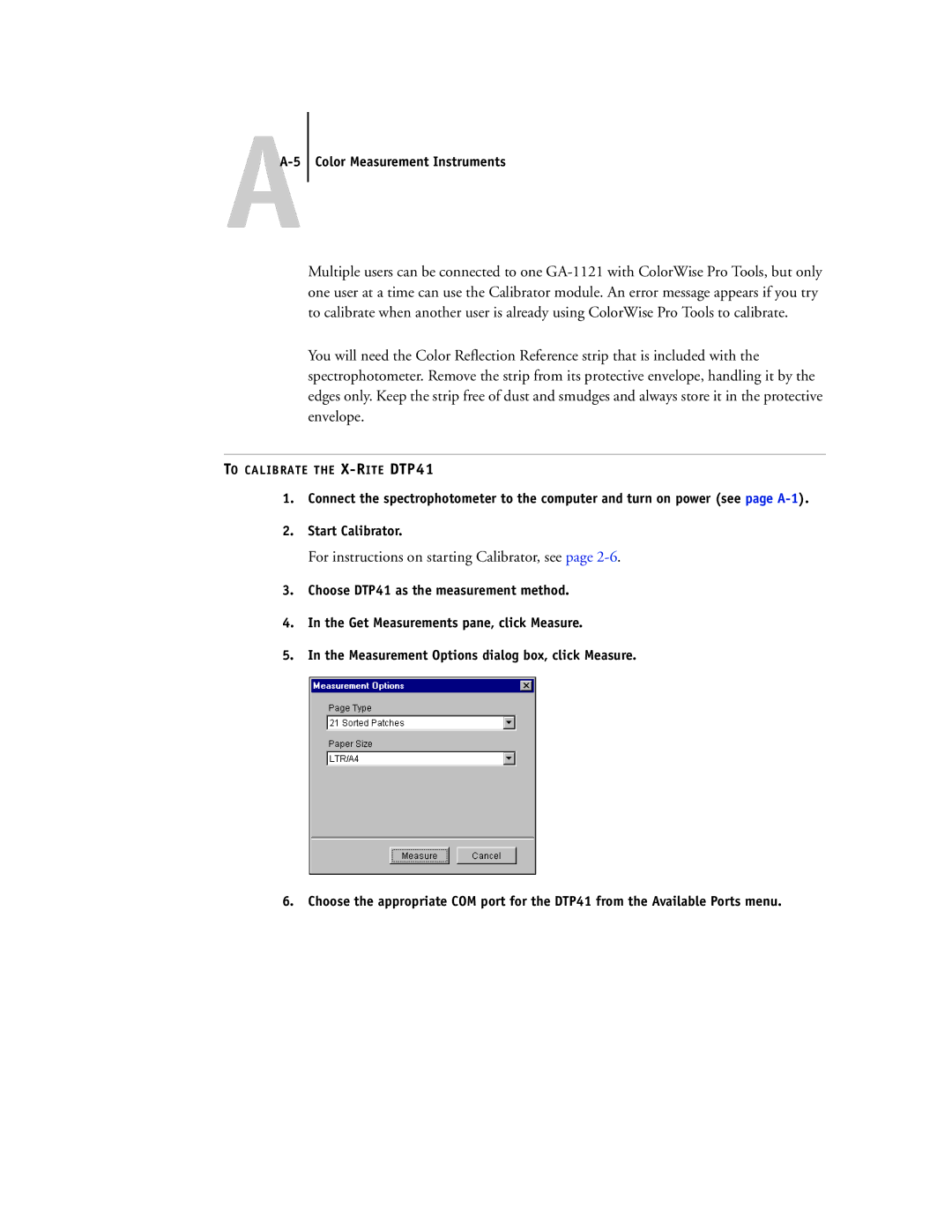 Toshiba GA-1121 manual AA-5 Color Measurement Instruments 