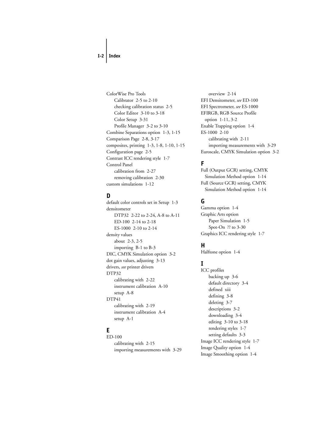 Toshiba GA-1121 manual Index, DTP41 