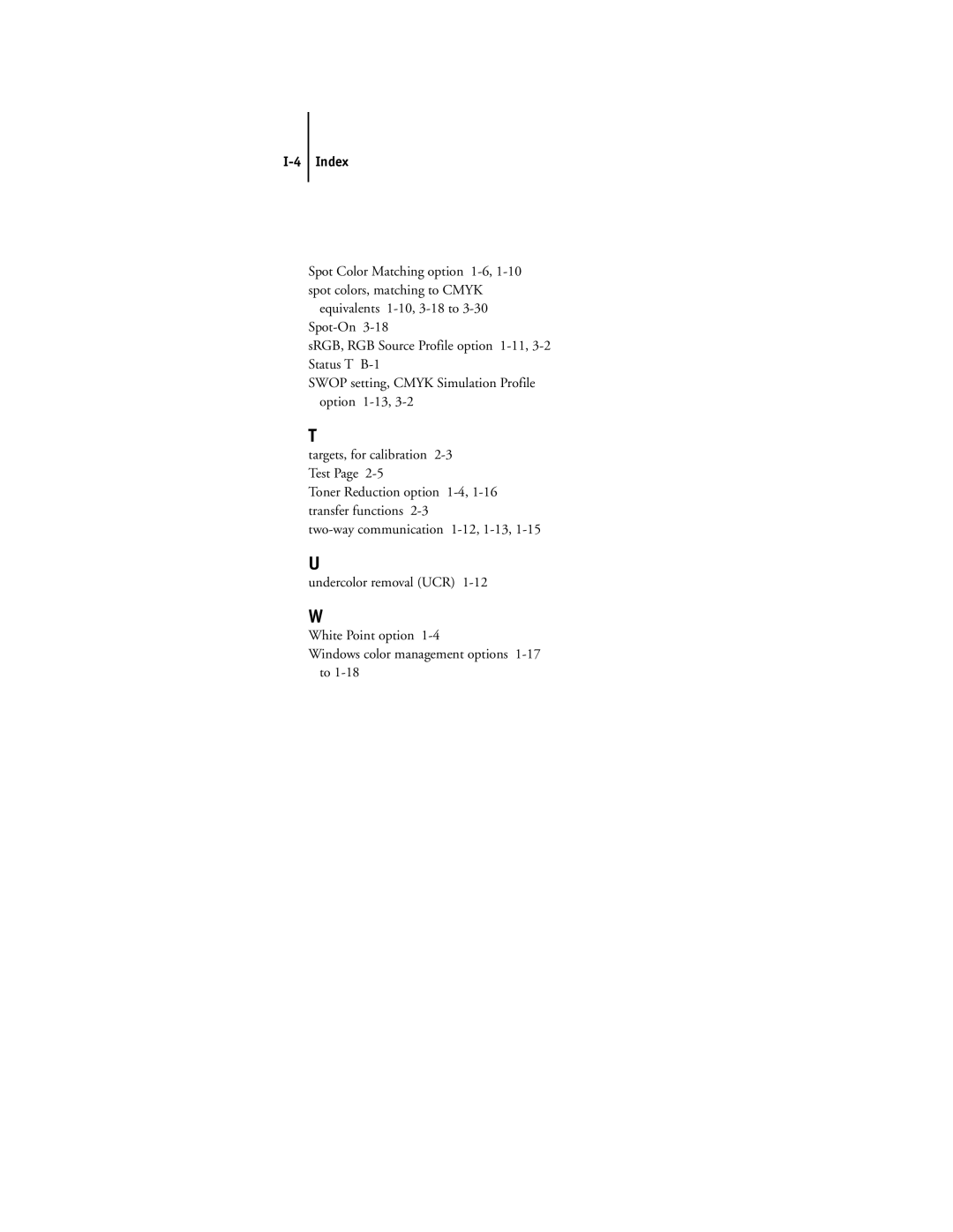 Toshiba GA-1121 manual Index 