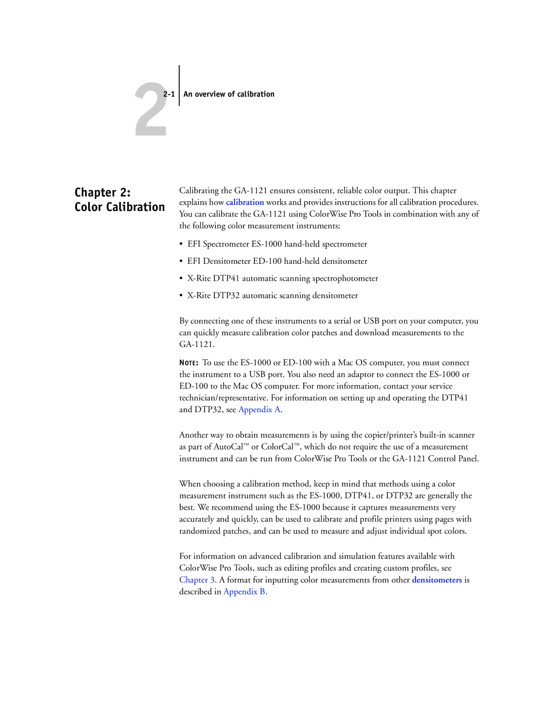 Toshiba GA-1121 manual Chapter, An overview of calibration 