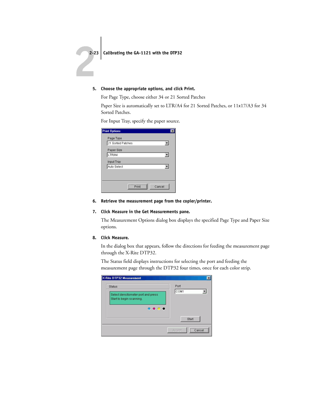 Toshiba GA-1121 manual Click Measure 