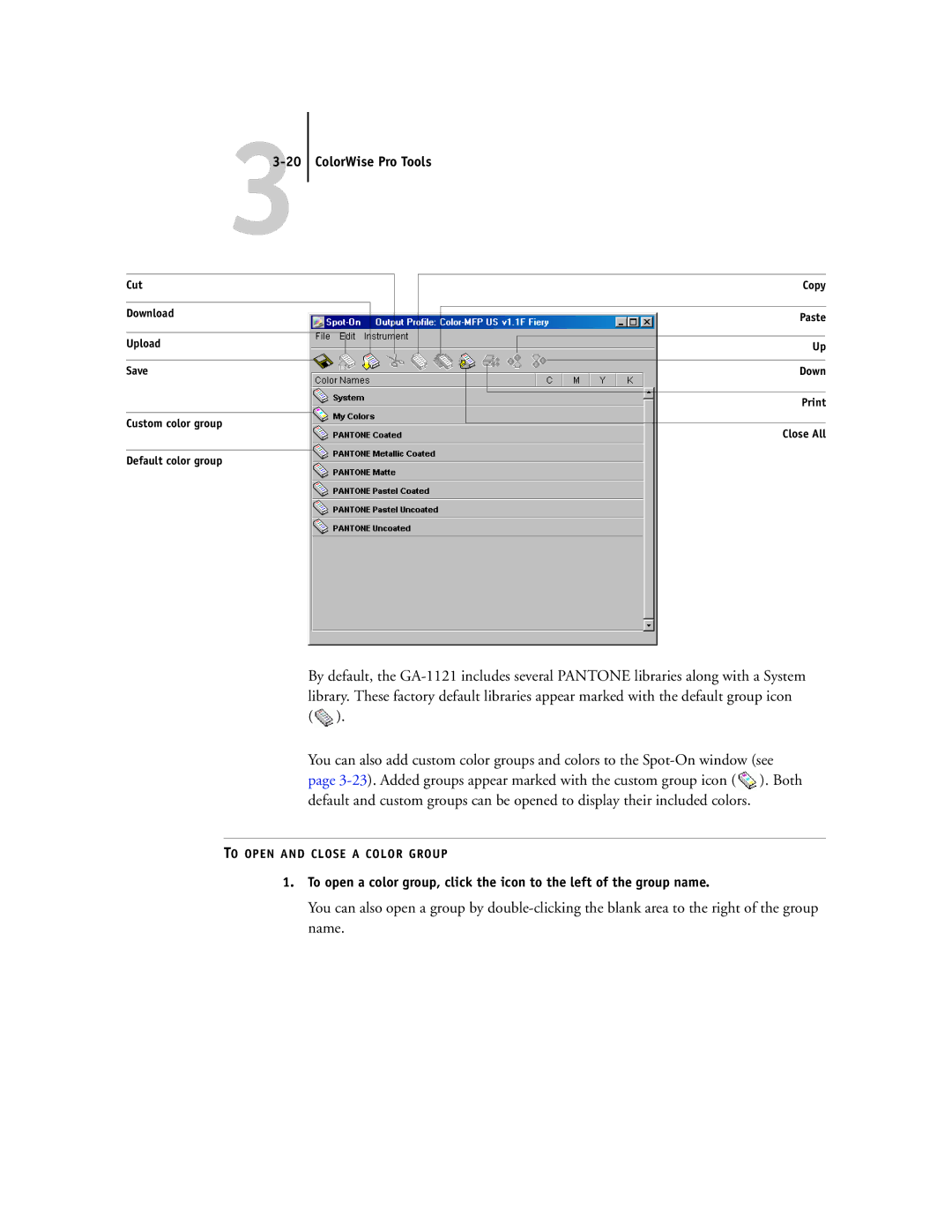 Toshiba GA-1121 manual ColorWise Pro Tools 