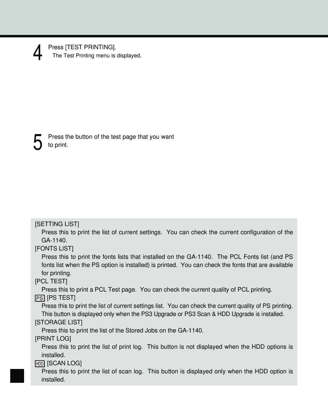 Toshiba GA-1140 manual 104 