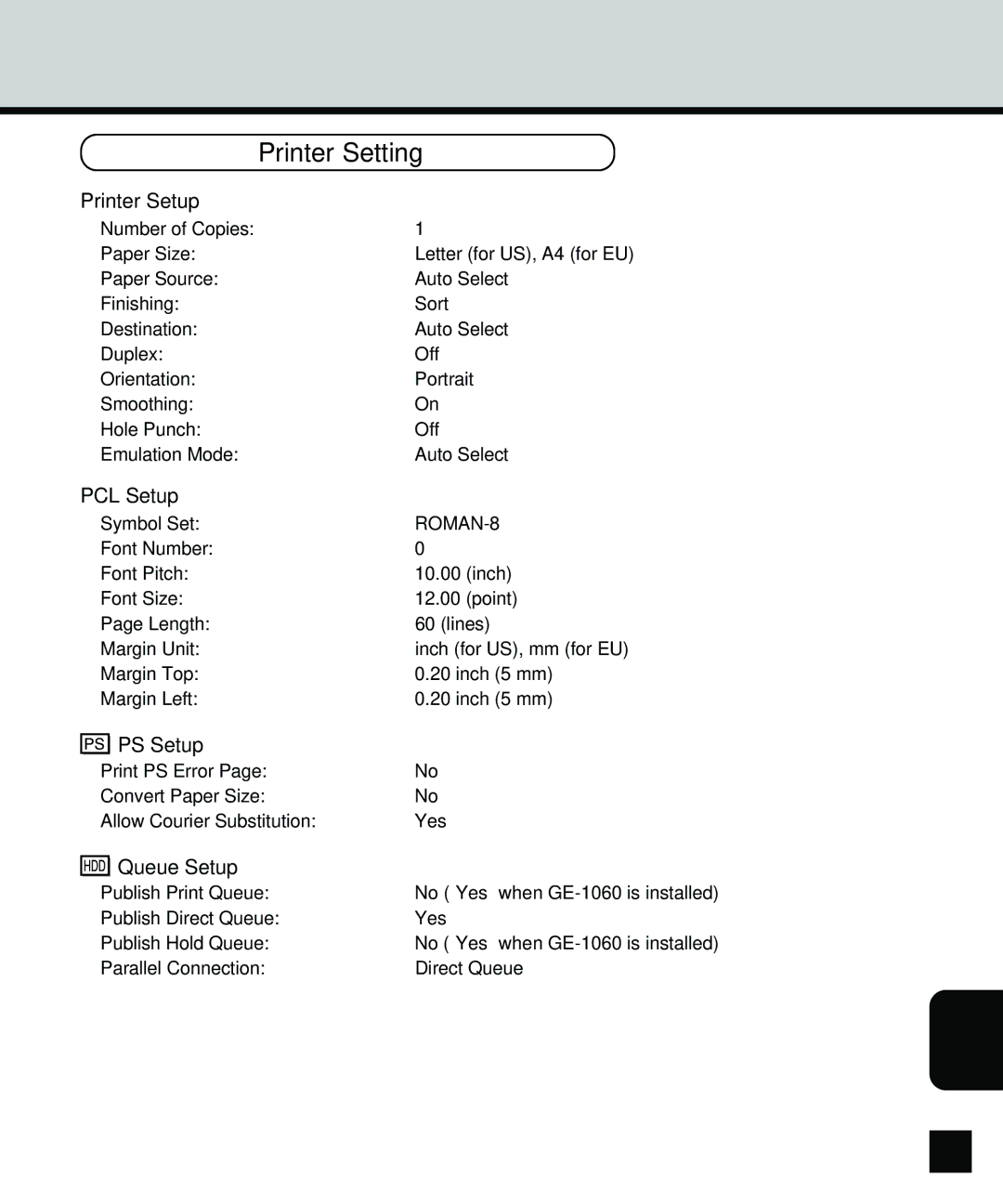 Toshiba GA-1140 manual Printer Setting, 141 