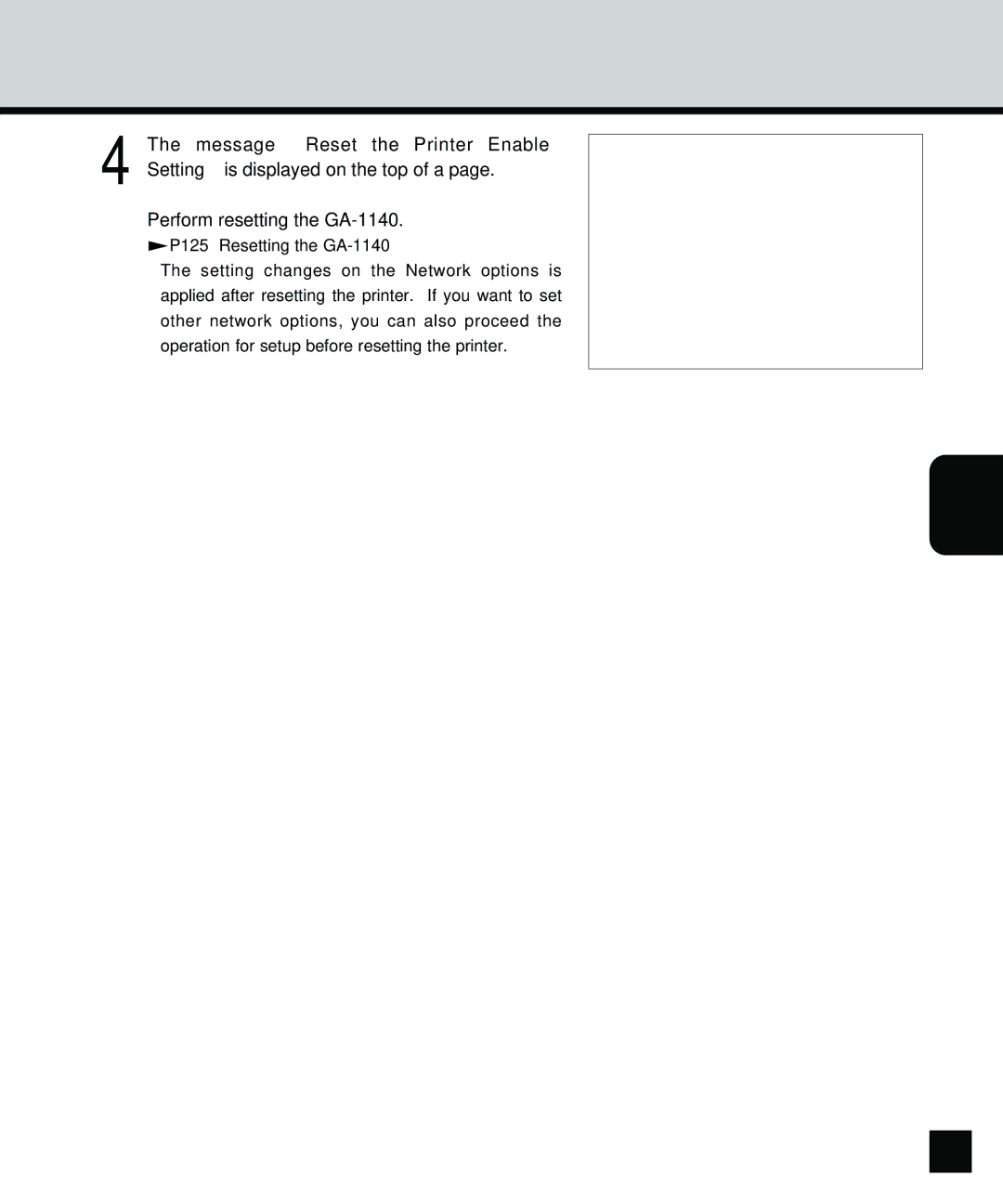 Toshiba GA-1140 manual Setting up Network Setup Options 