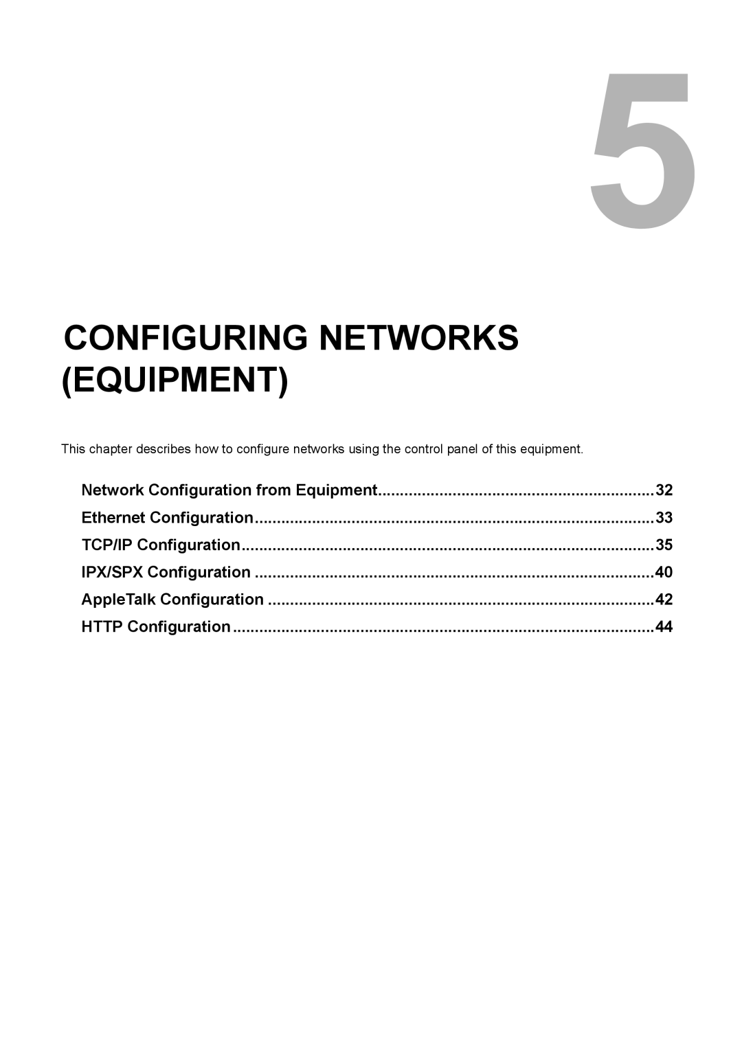 Toshiba GA-1190 setup guide Configuring Networks Equipment 