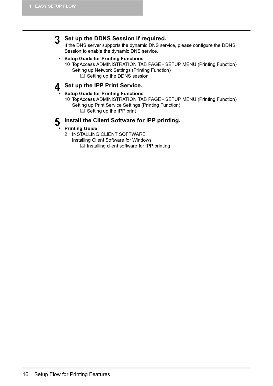 Toshiba GA-1191 manual Set up the Ddns Session if required, Set up the IPP Print Service 