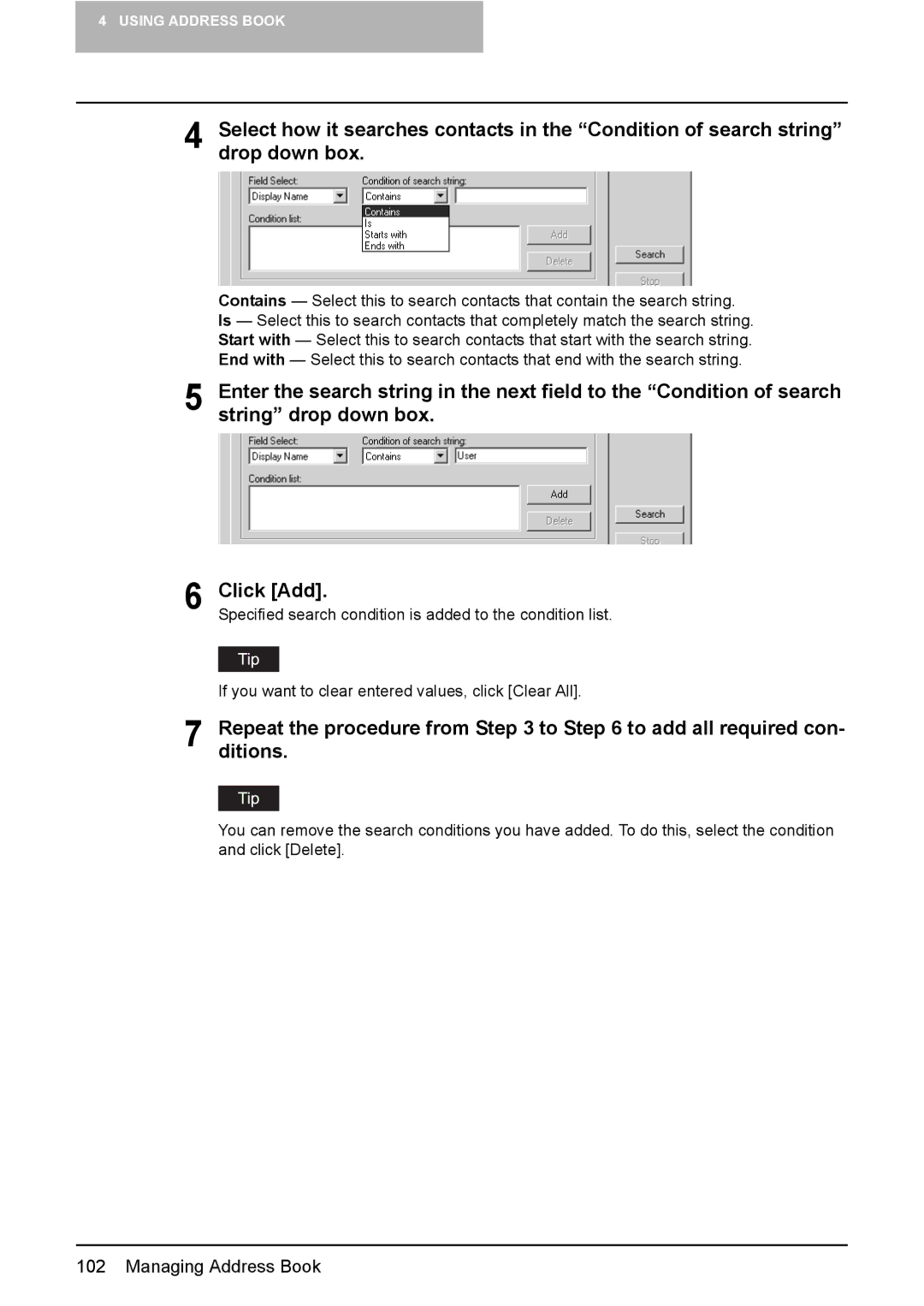 Toshiba GA-1191 manual Repeatditions.the procedure from to to add all required con 