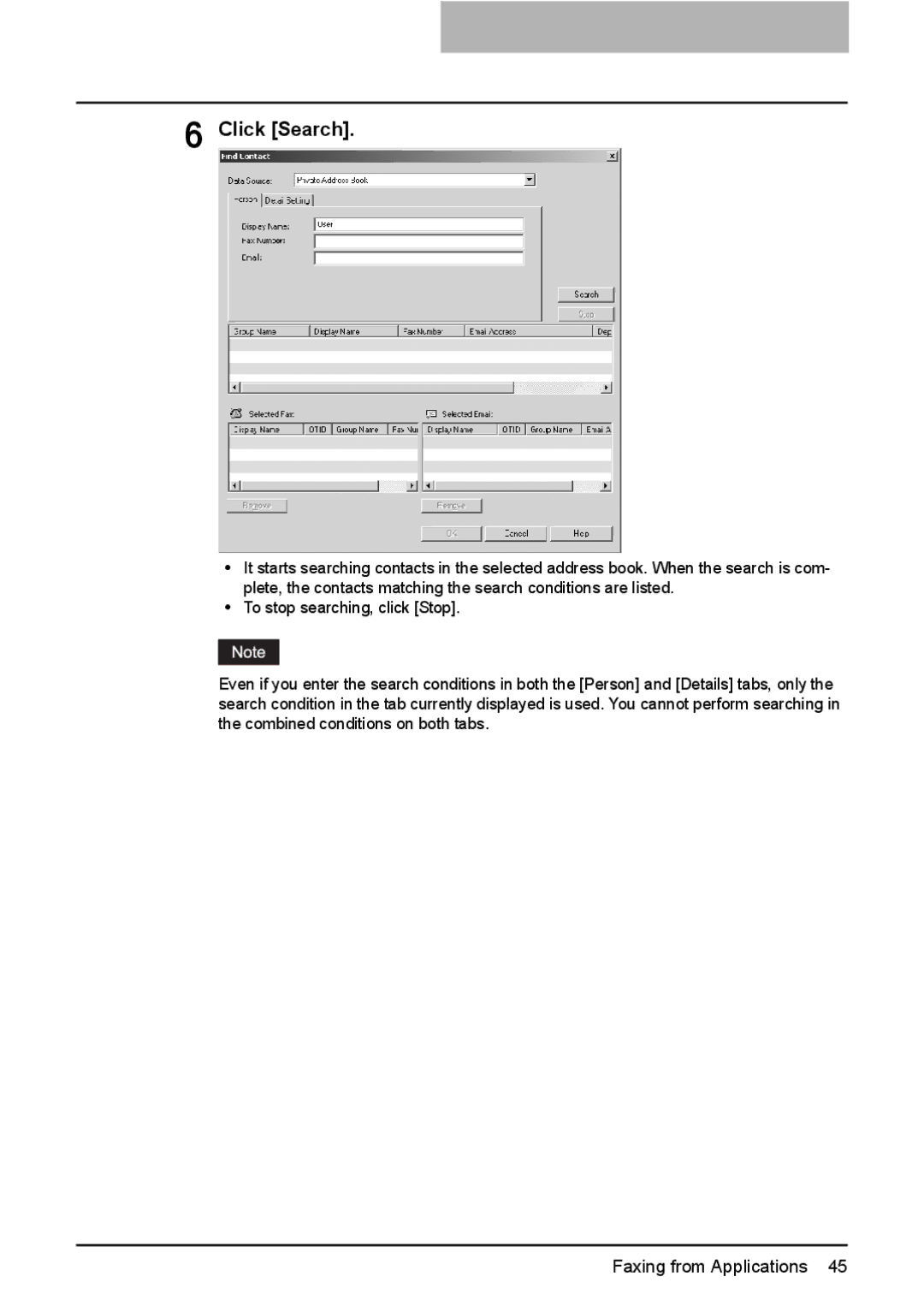 Toshiba GA-1191 manual Click Search 