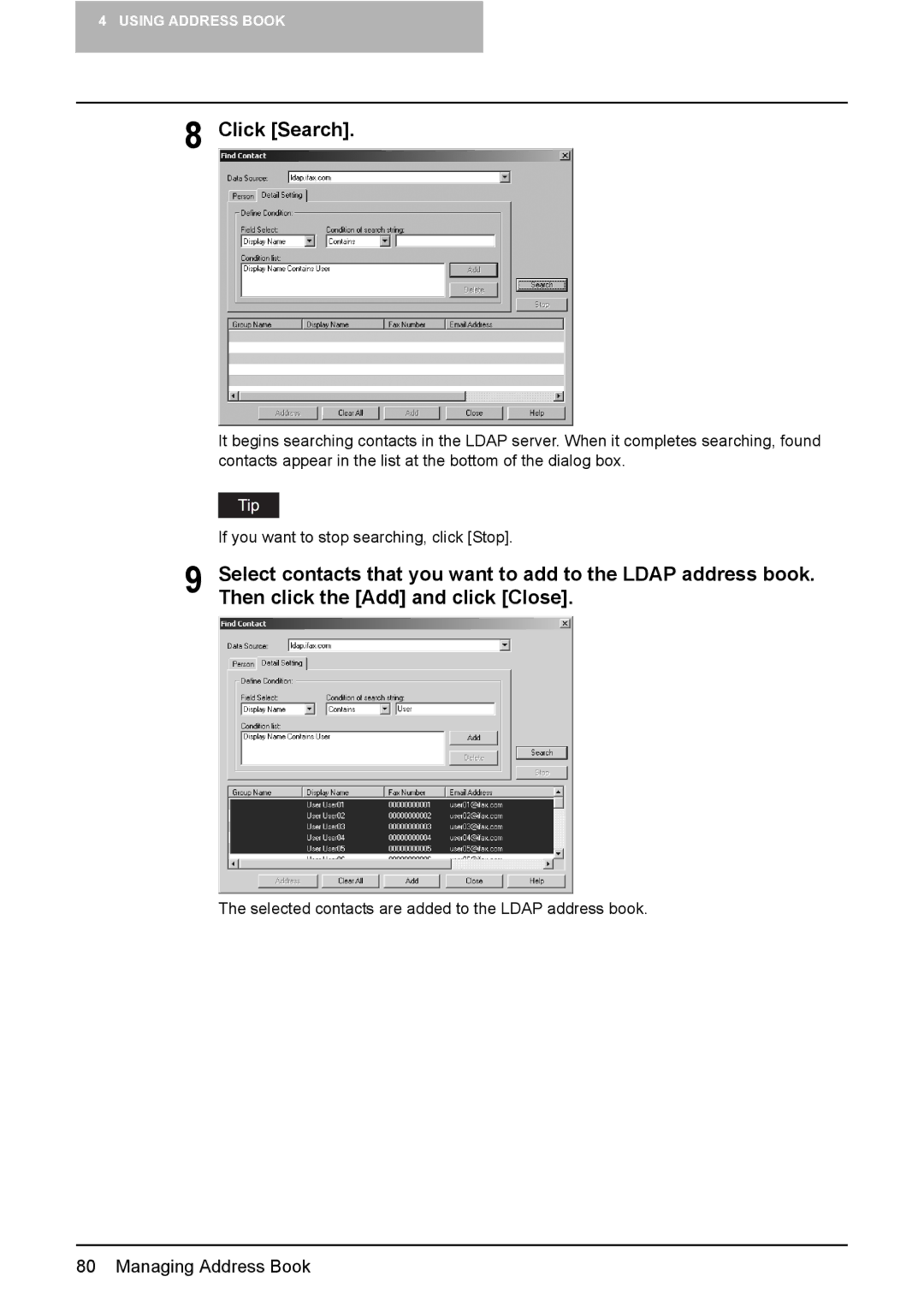 Toshiba GA-1191 manual Click Search 