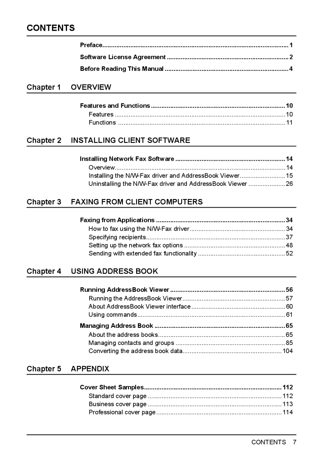 Toshiba GA-1191 manual Contents 