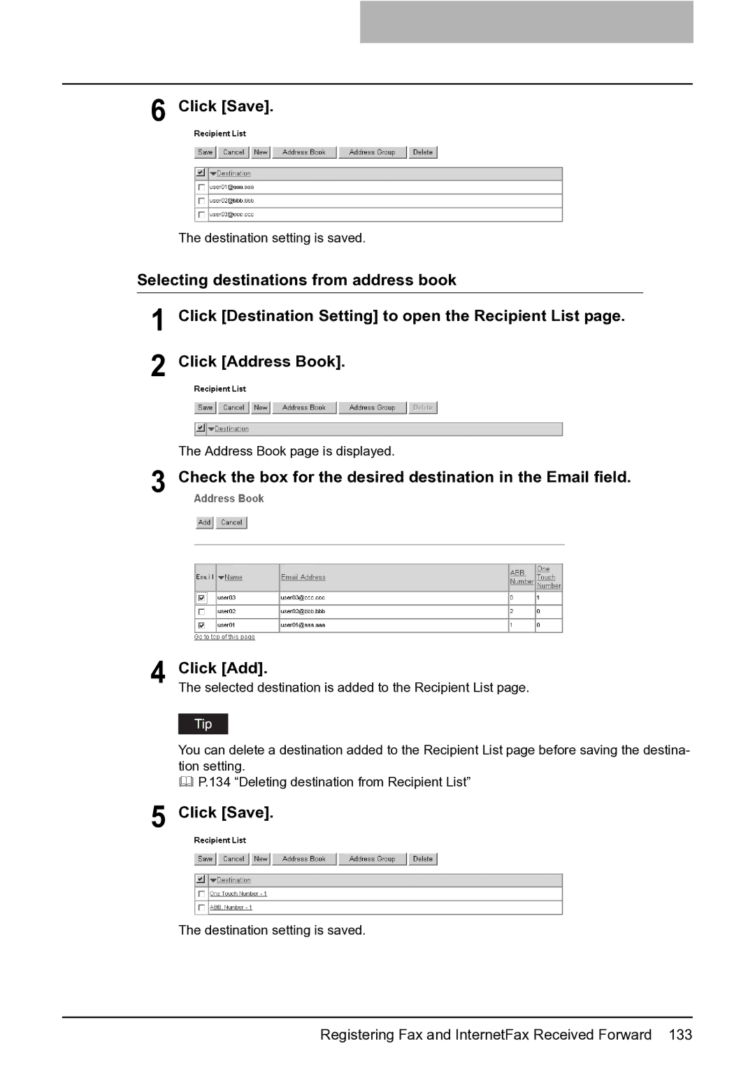 Toshiba GA-1201 setup guide Click Save 