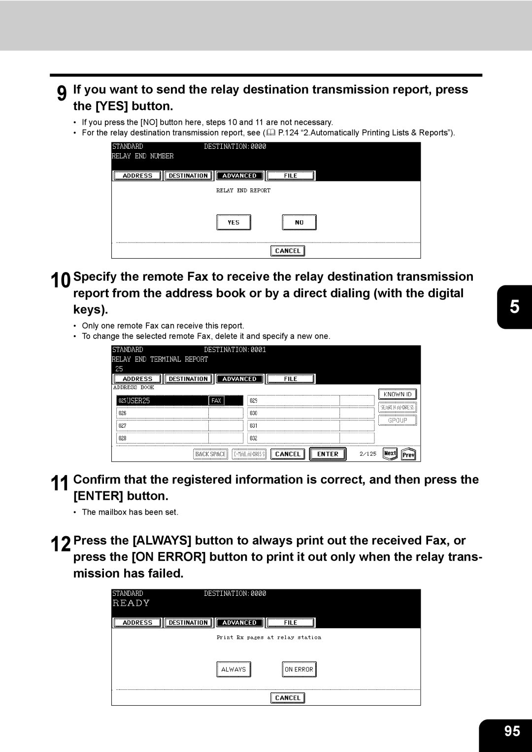 Toshiba GD-1170 manual Mailbox has been set 