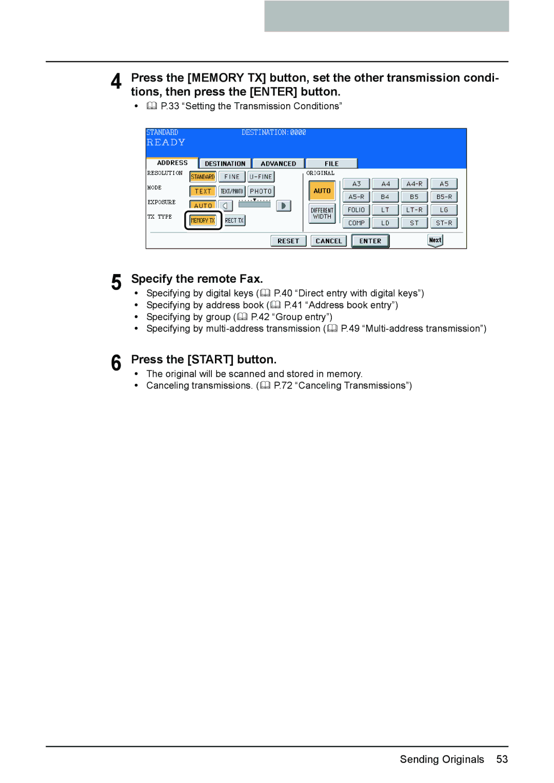 Toshiba GD-1210 manual Original will be scanned and stored in memory 