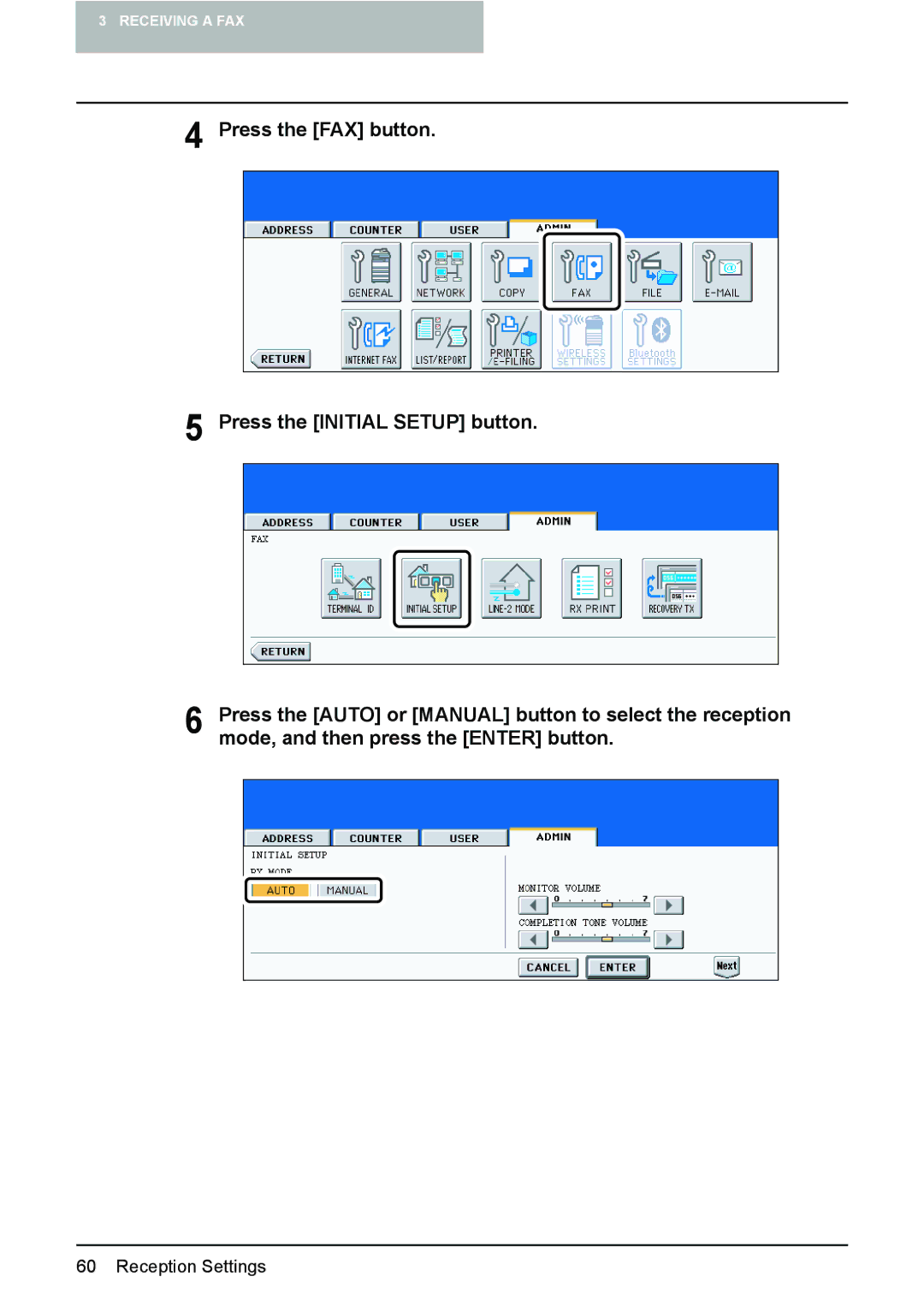 Toshiba GD-1210 manual Reception Settings 