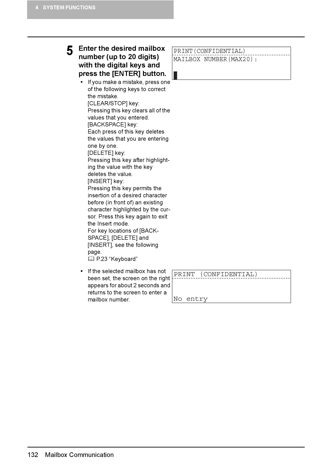 Toshiba GD-1220 manual Print Confidential, No entry 