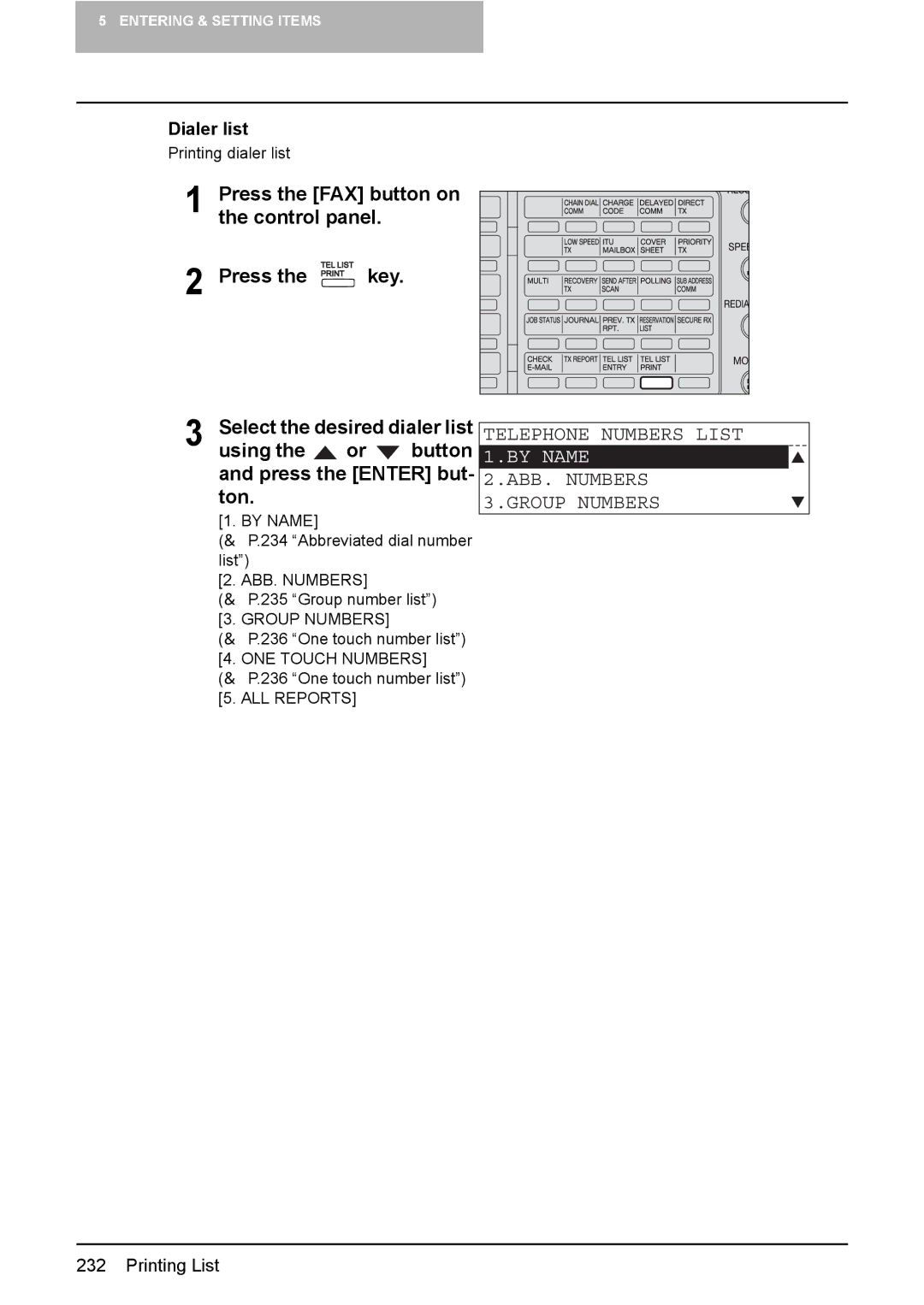 Toshiba GD-1220 manual Ton, By Name, ABB. Numbers 3.GROUP Numbers, Dialer list, Select the desired dialer list 