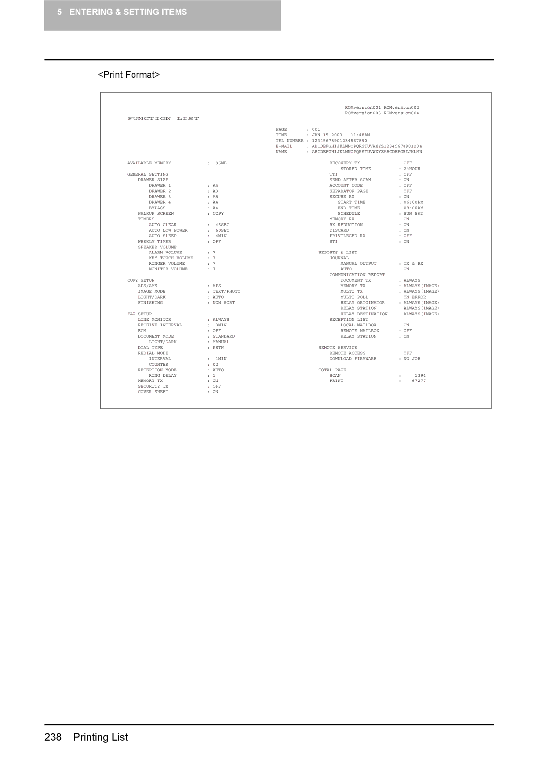 Toshiba GD-1220 manual Function List 