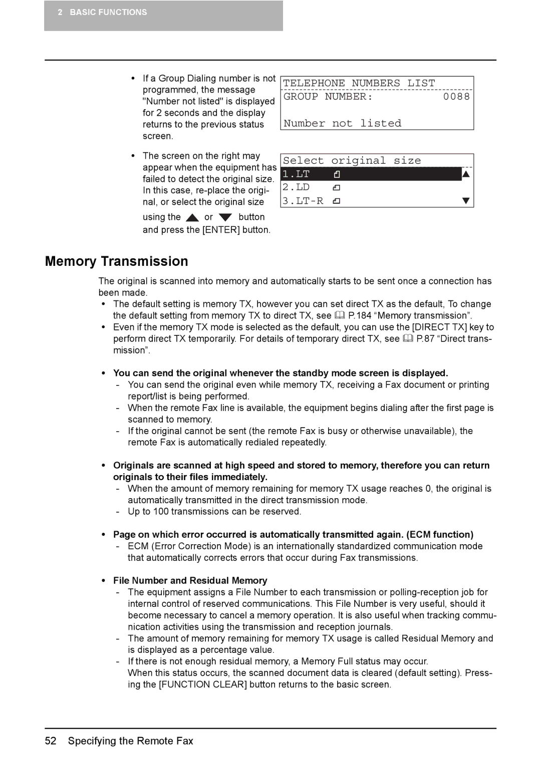 Toshiba GD-1220 manual Memory Transmission, 0088, File Number and Residual Memory 