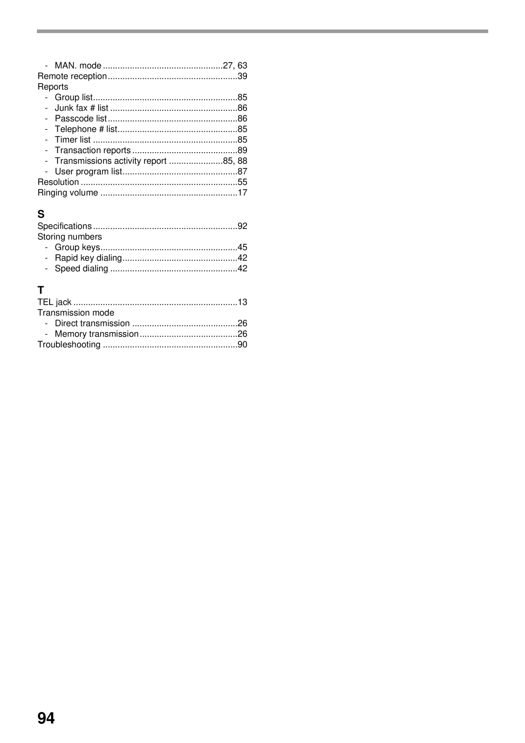 Toshiba GD-1300 manual Storing numbers 