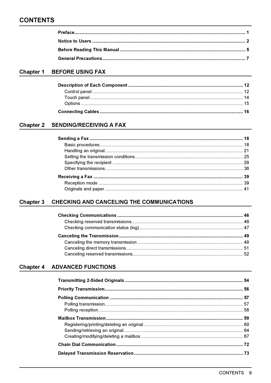 Toshiba GD-1320 manual Contents 