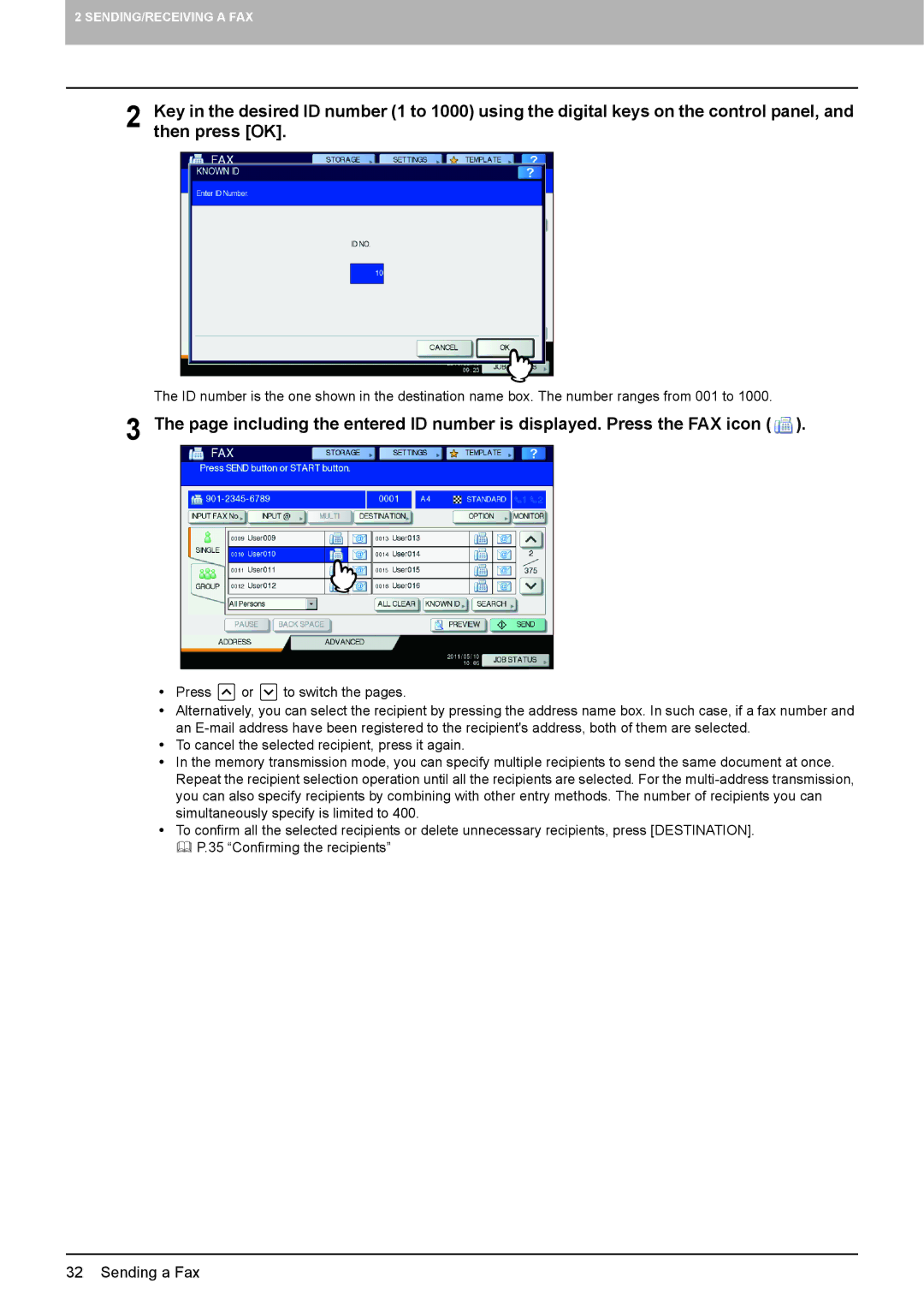 Toshiba GD-1320 manual Then press OK 