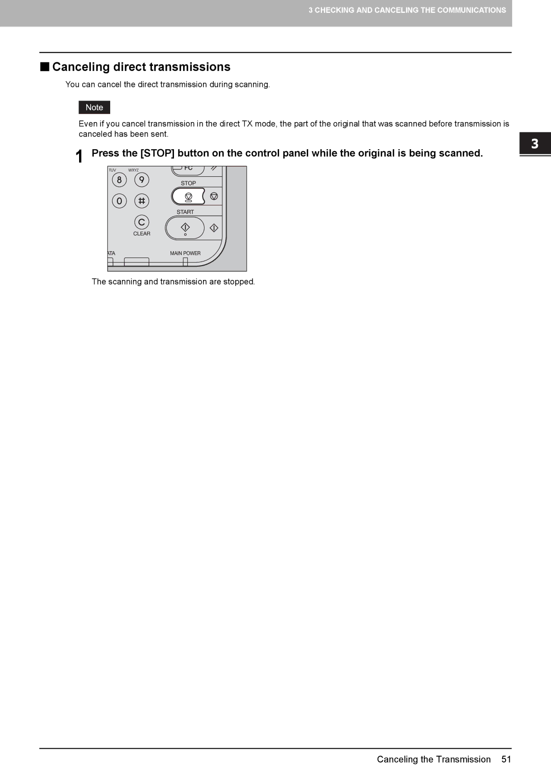 Toshiba GD-1320 manual  Canceling direct transmissions 