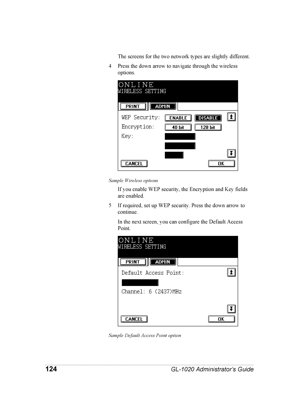 Toshiba GL-1020 manual 124 