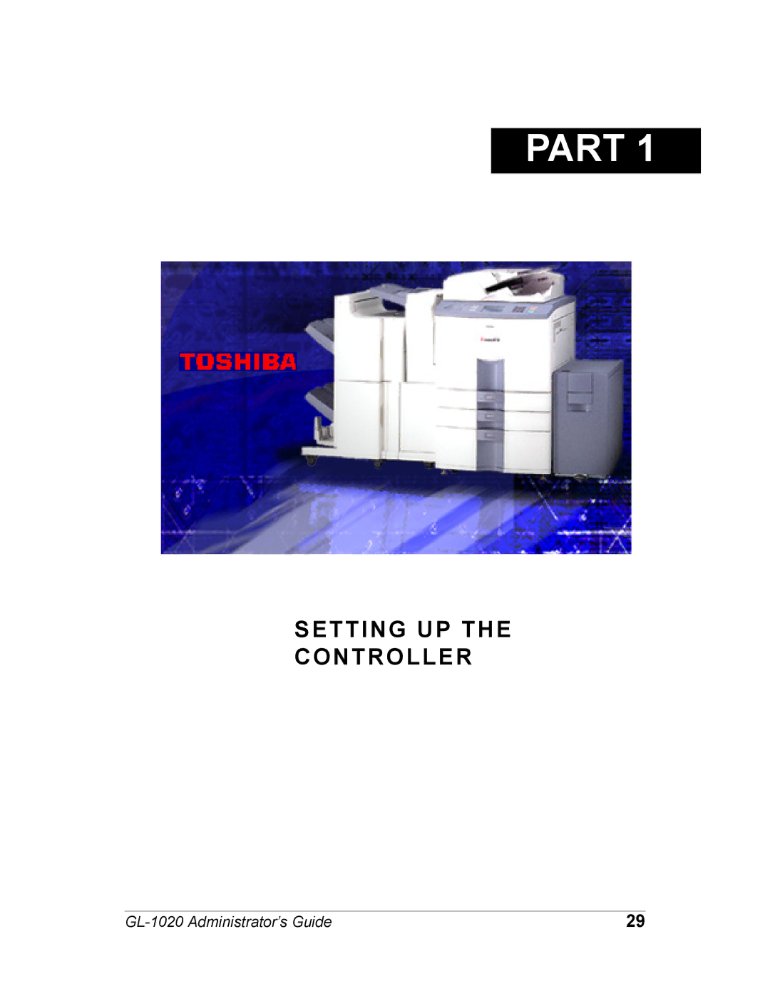 Toshiba GL-1020 manual Part 