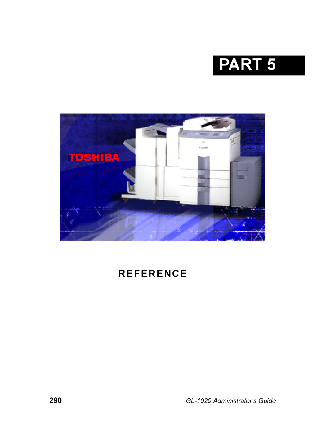 Toshiba GL-1020 manual 290 