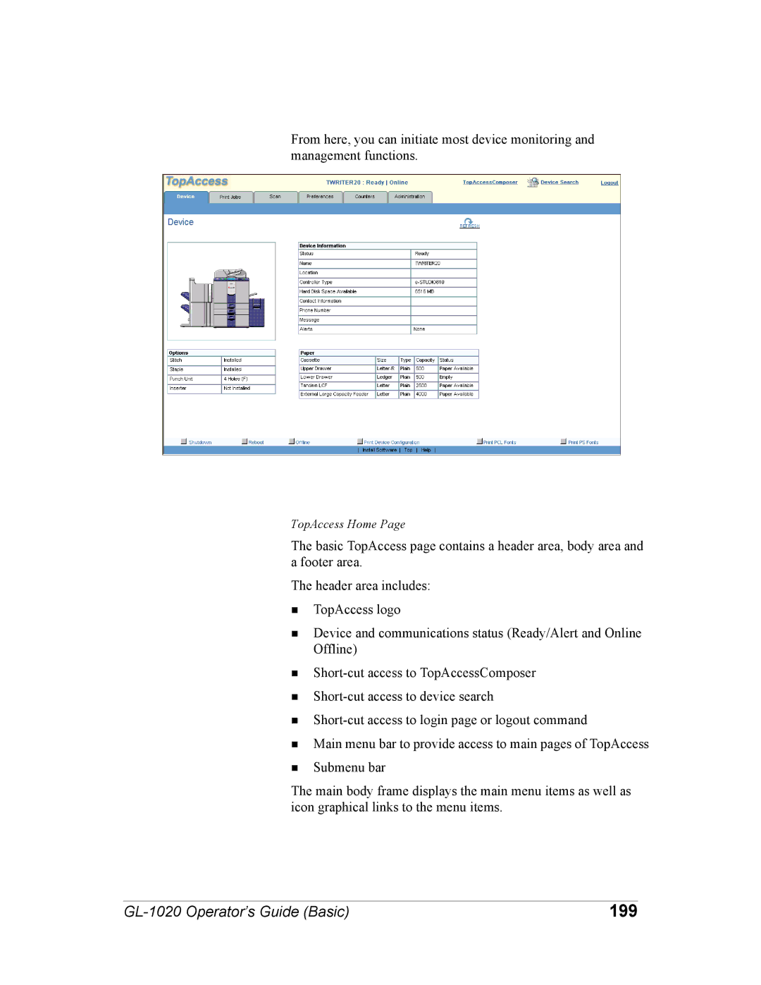 Toshiba GL-1020 manual 199 