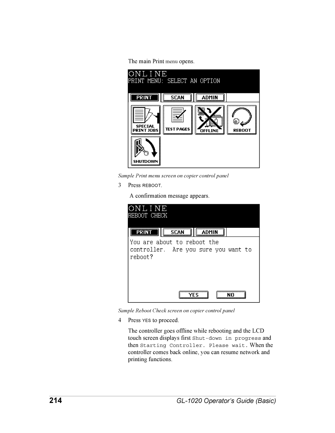 Toshiba GL-1020 manual 214 