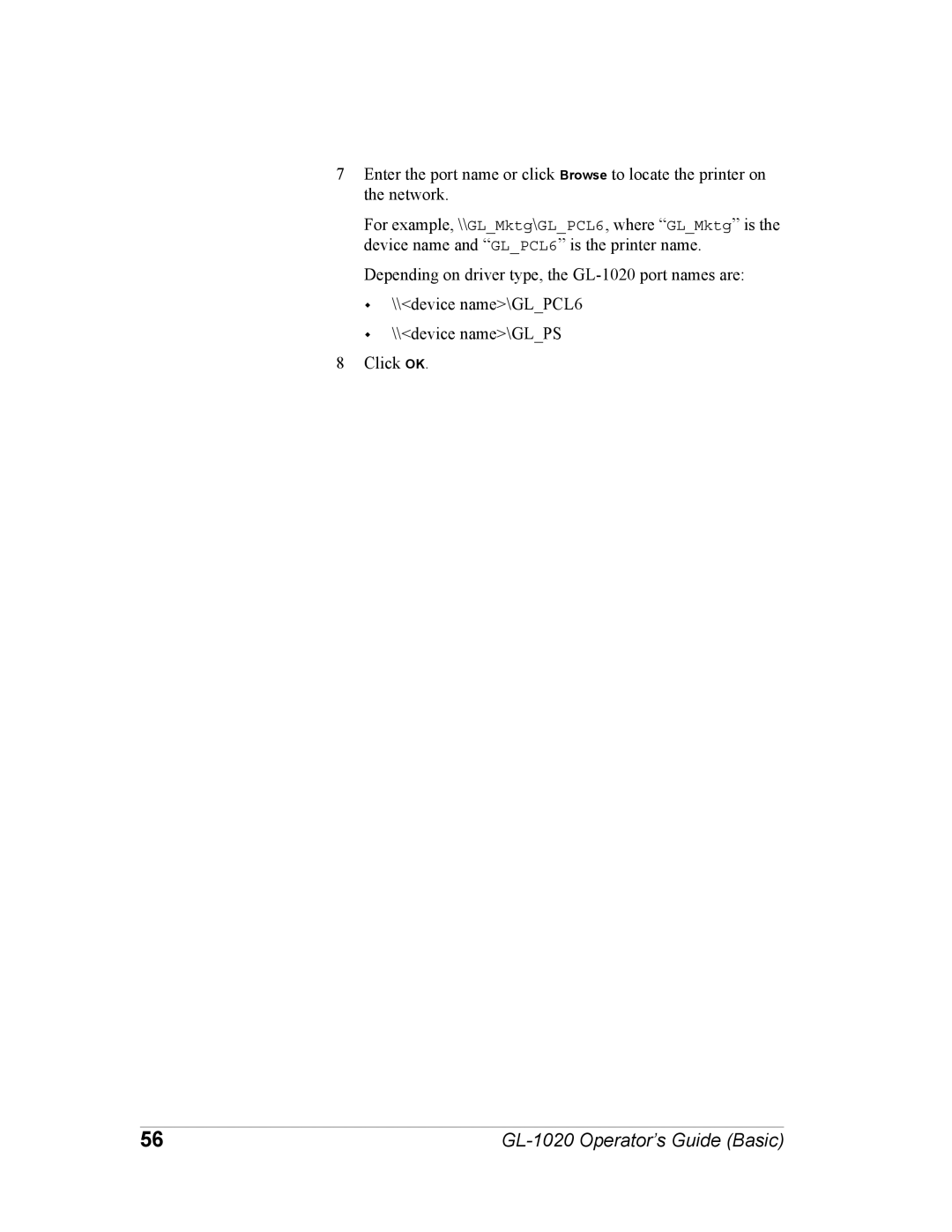 Toshiba manual GL-1020 Operator’s Guide Basic 