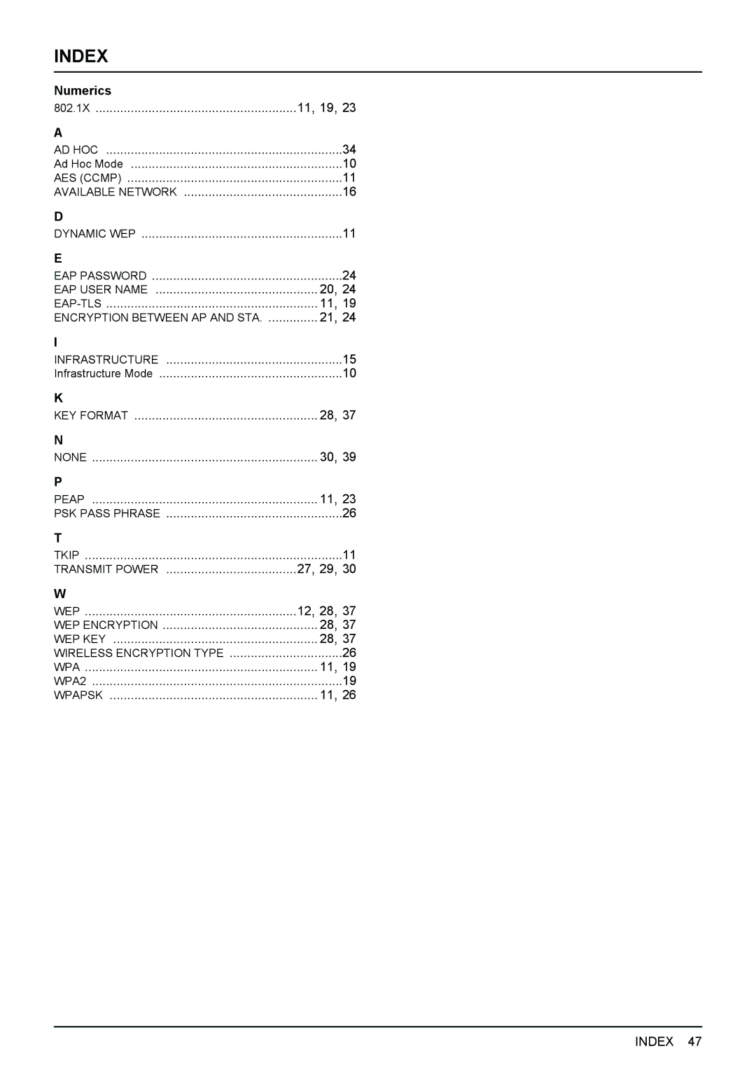 Toshiba GN-1060 manual Index, Numerics 