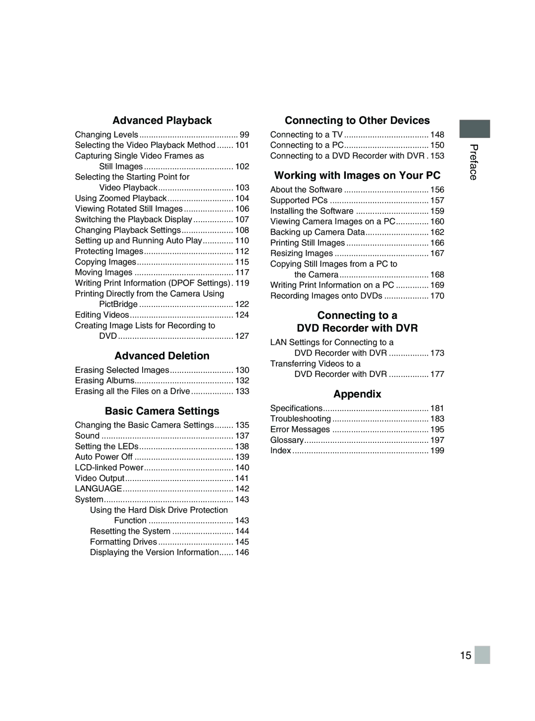 Toshiba GSC-R30 owner manual Advanced Deletion 