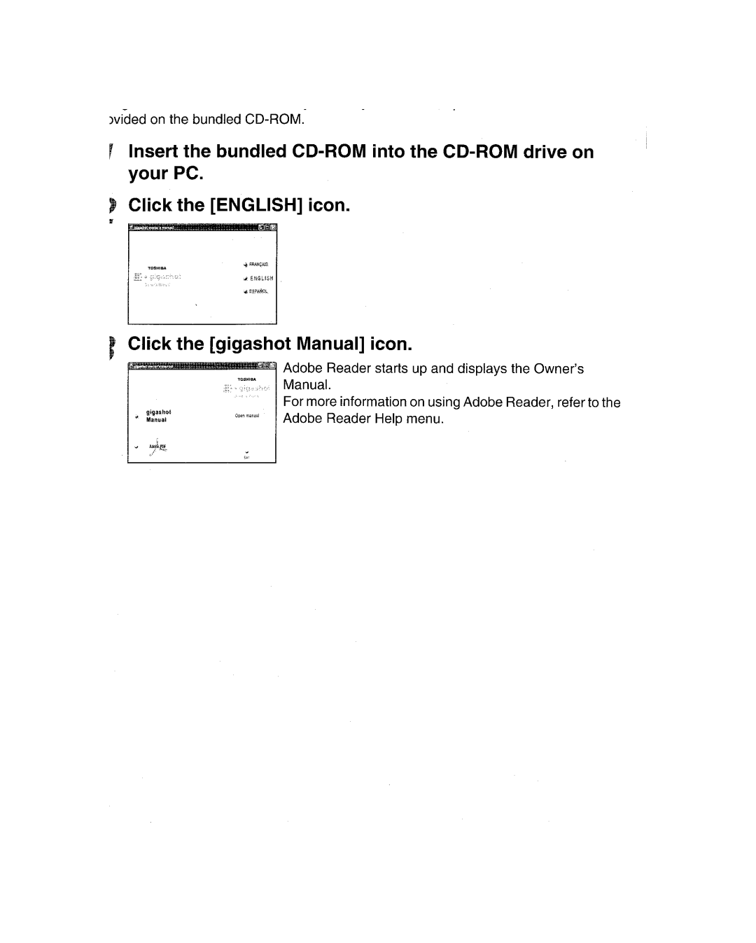 Toshiba GSC-R30 owner manual 