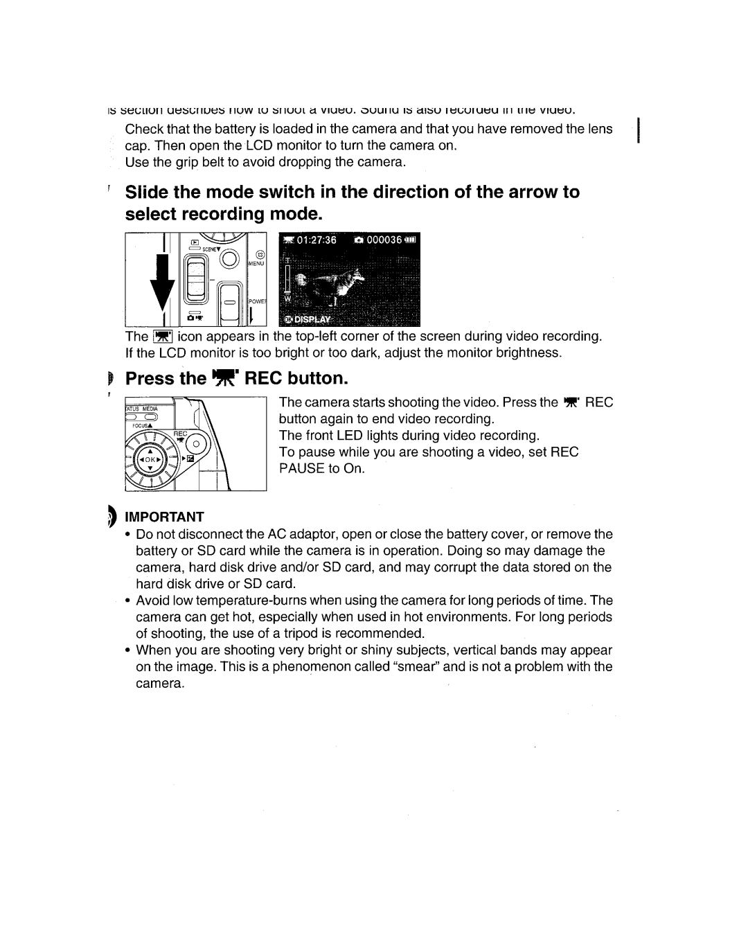 Toshiba GSC-R30 owner manual 