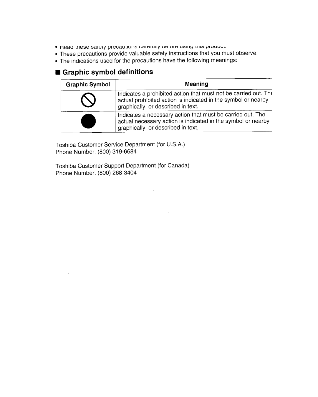 Toshiba GSC-R30 owner manual 