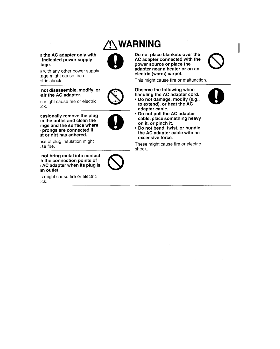 Toshiba GSC-R30 owner manual 