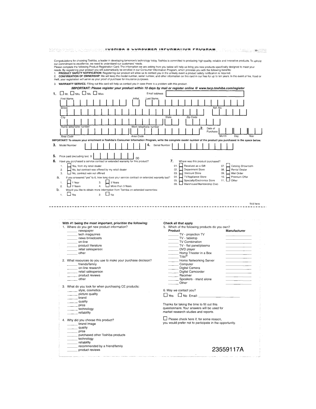 Toshiba GSC-R30 owner manual 